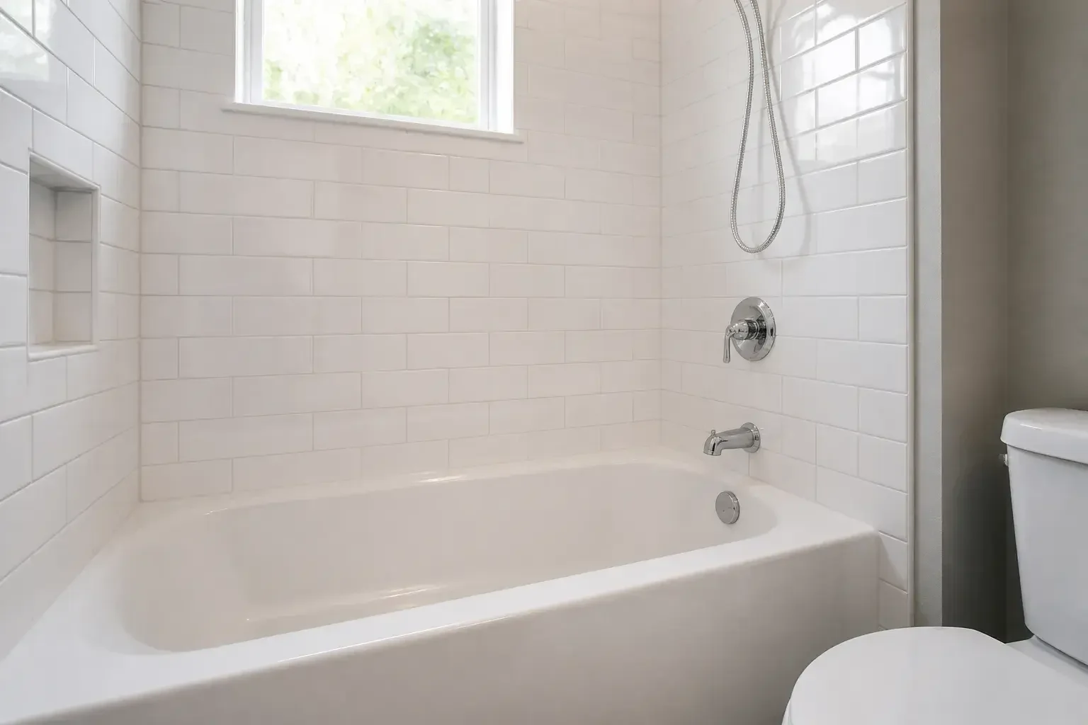 Clean Boise bathroom tub and shower area after drain cleaning
